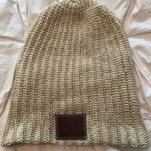 LOVE YOUR MELON Cream/tan winter hat NWOT